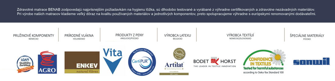 Pěnová matrace Benab Gold Memory Soja 200x180 cm (T2/T3)