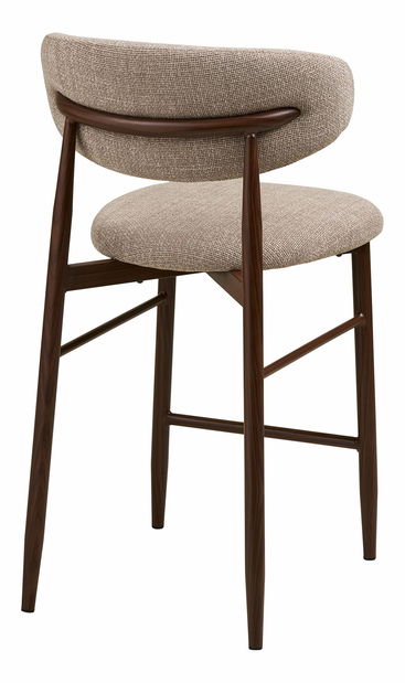 Barová židle Lsidinaina 2 (písková + ořech)