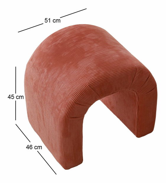 Taburetka Naos 1 (korálová)