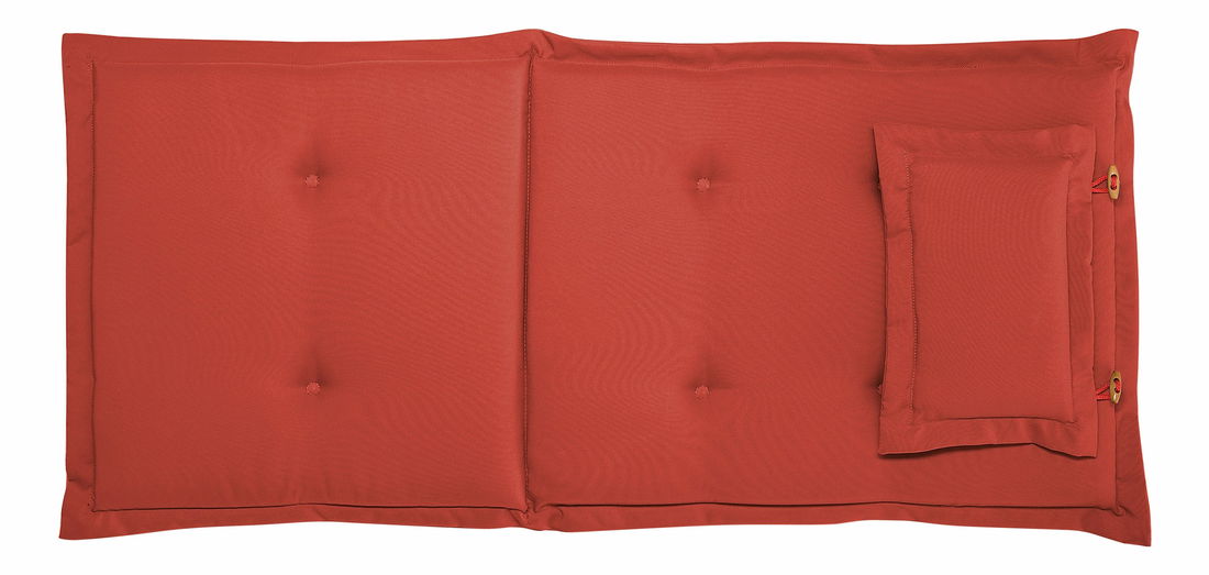 Set 2 ks. zahradních židlí MALI (světlé dřevo + oranžová)