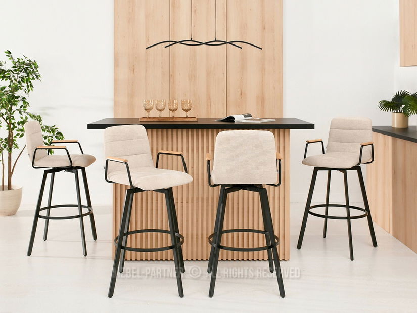 Židle Jindřich (krémová + černá)