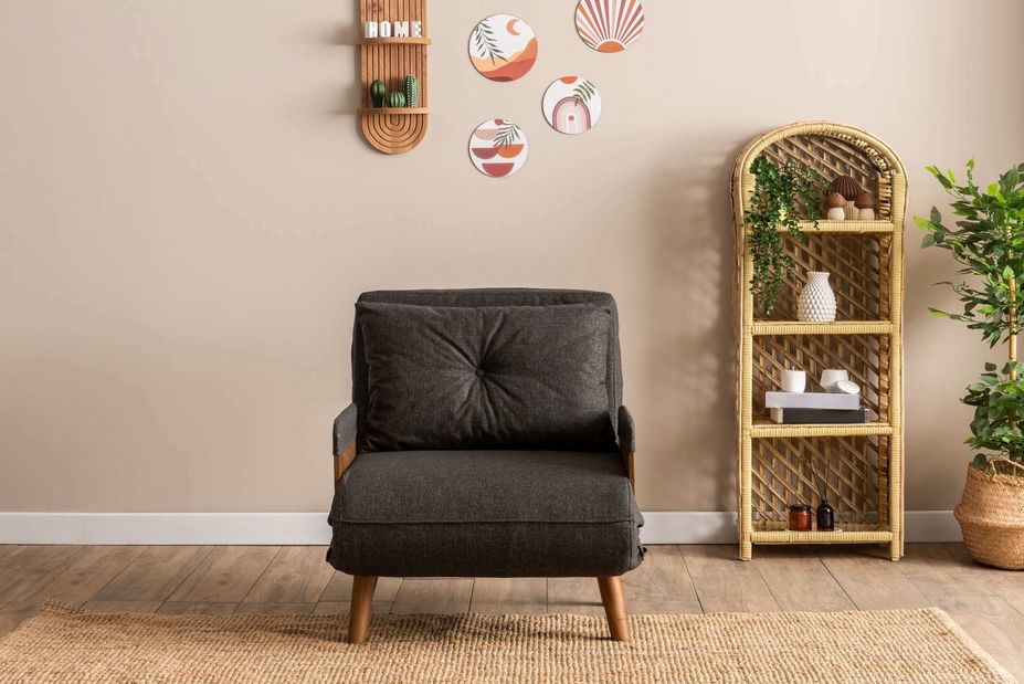 Křeslo Como S (tmavě šedá)