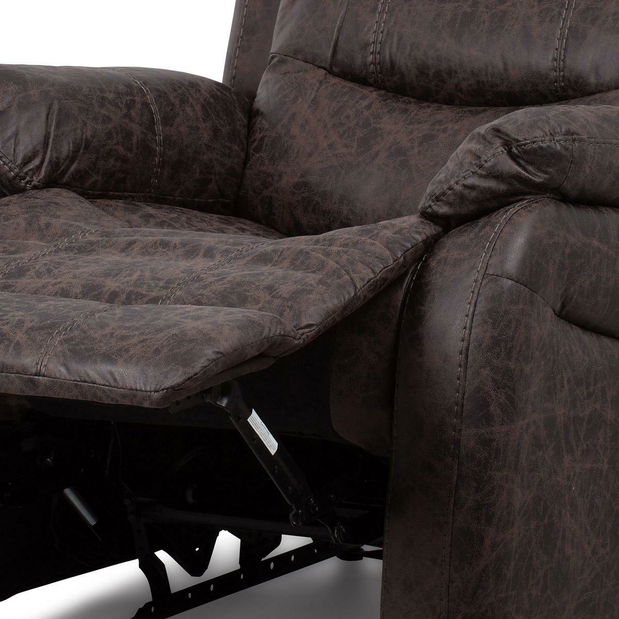 Polohovací křeslo Troquelados (hnědá)