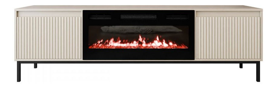 TV skříňka/stolek s elektrickým krbem Somkera EF (kašmír)