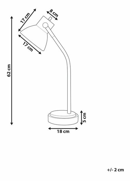Stolní lampa Kolza (tmavé dřevo)