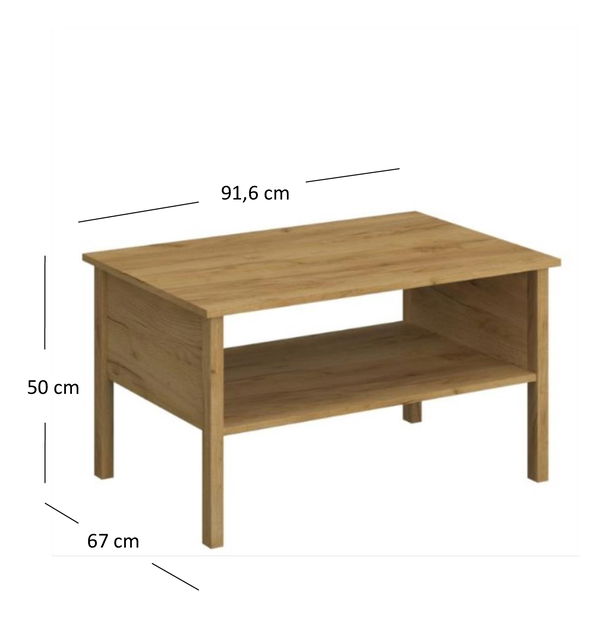 Konferenční stolek Keira (dub craft zlatý)