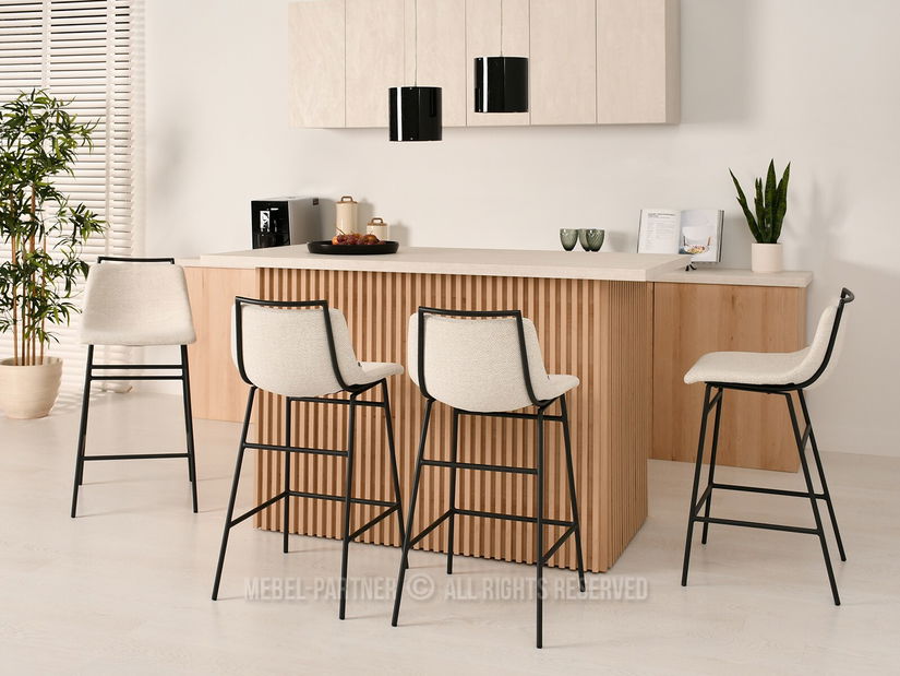 Židle Sara (krémová + černá)