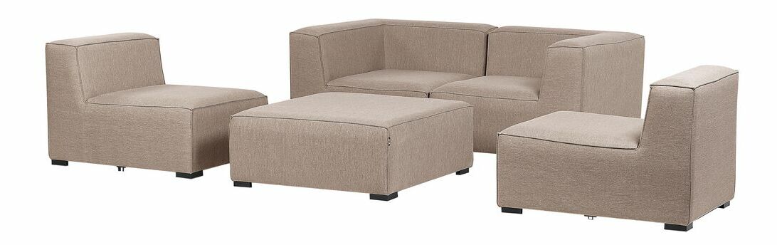 Rohová zahradní pohovka Ailin (béžová)