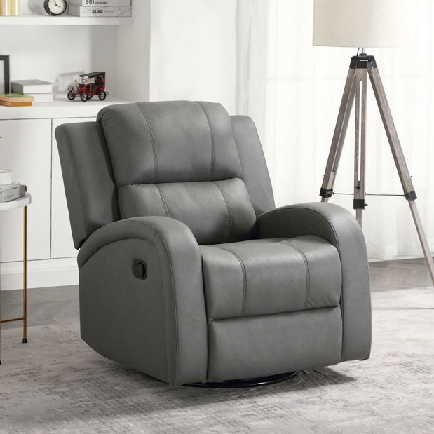 Polohovací křeslo Triple (šedá)