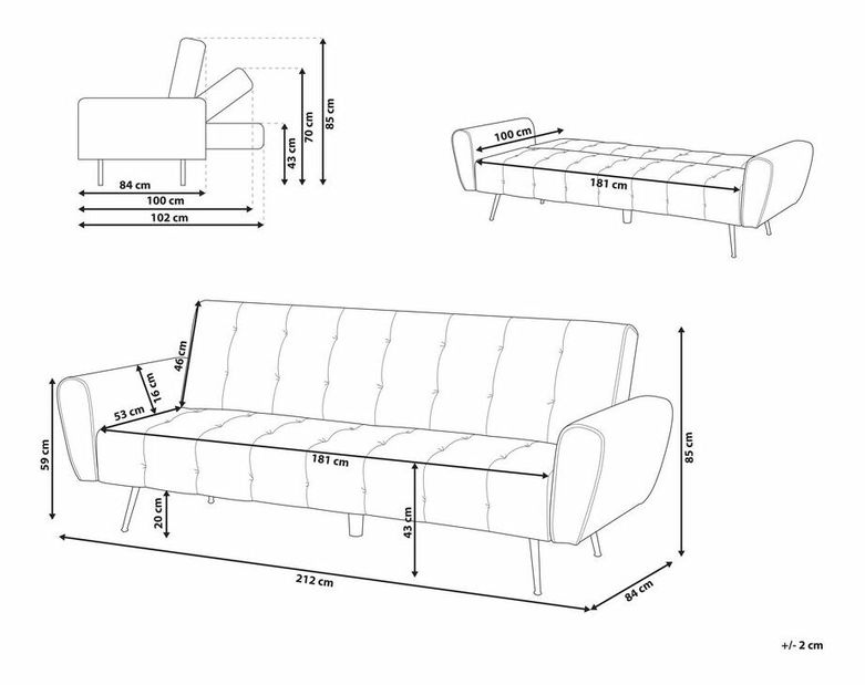 Pohovka Soro (zelená)