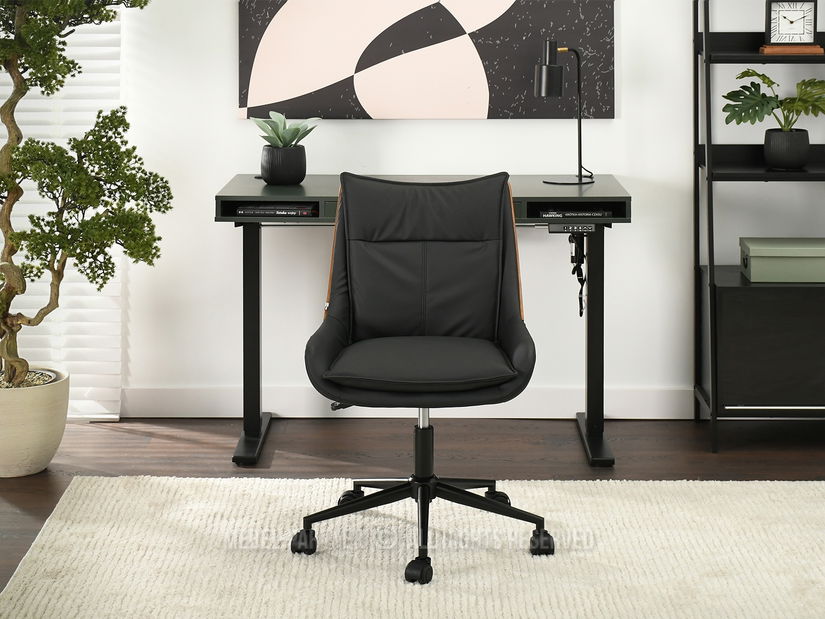 Židle Lola (ořech tmavý + černá)