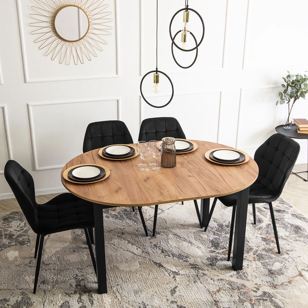 Jídelní židle Ligado (černá)