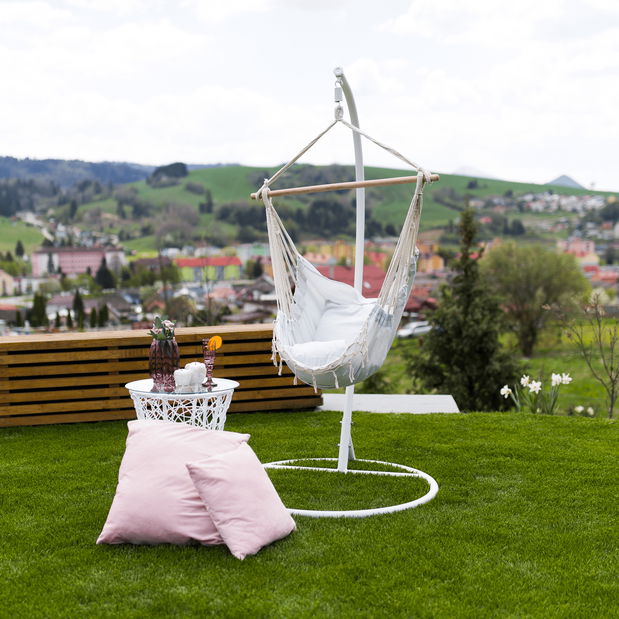 Závěsné houpací křeslo Orilana (smetanová) *bazar