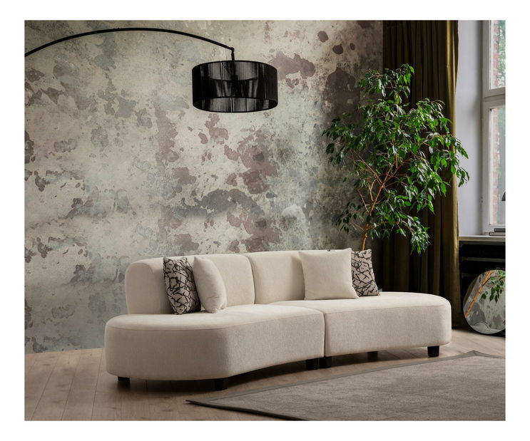 Rohová sedačka Parsenolla 2 (krémová)