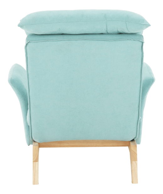 Křeslo s podnožkou Zintius (mentolová)