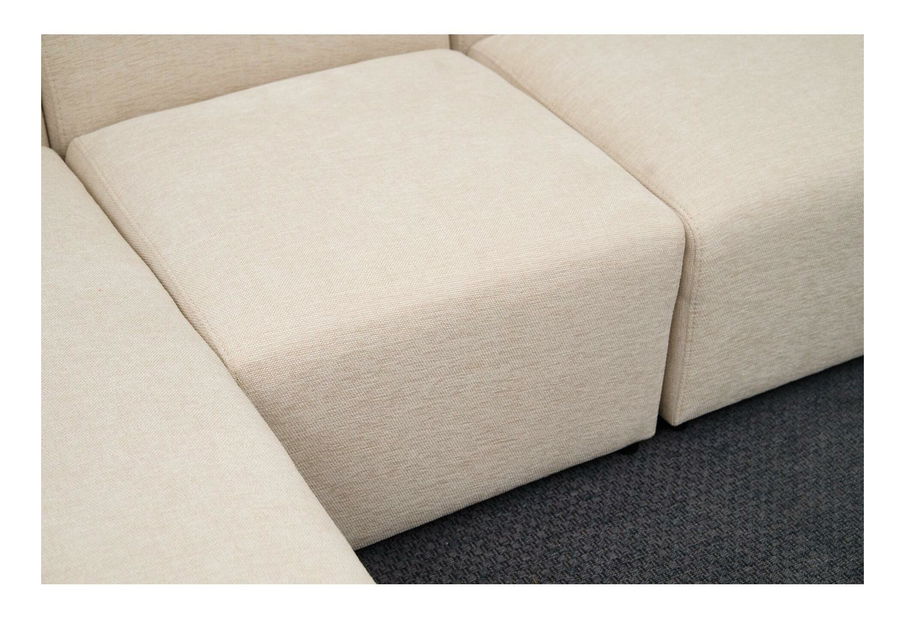 Rohová sedačka Lindasetta (L) (krémová)