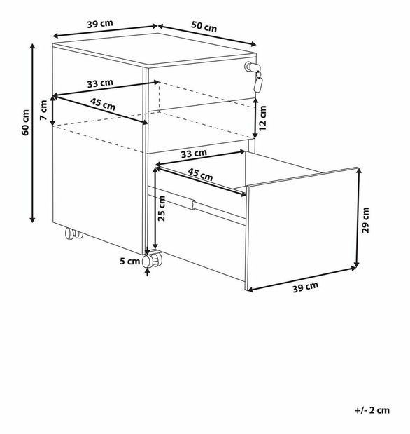 Kontejner Cinder (bílá)