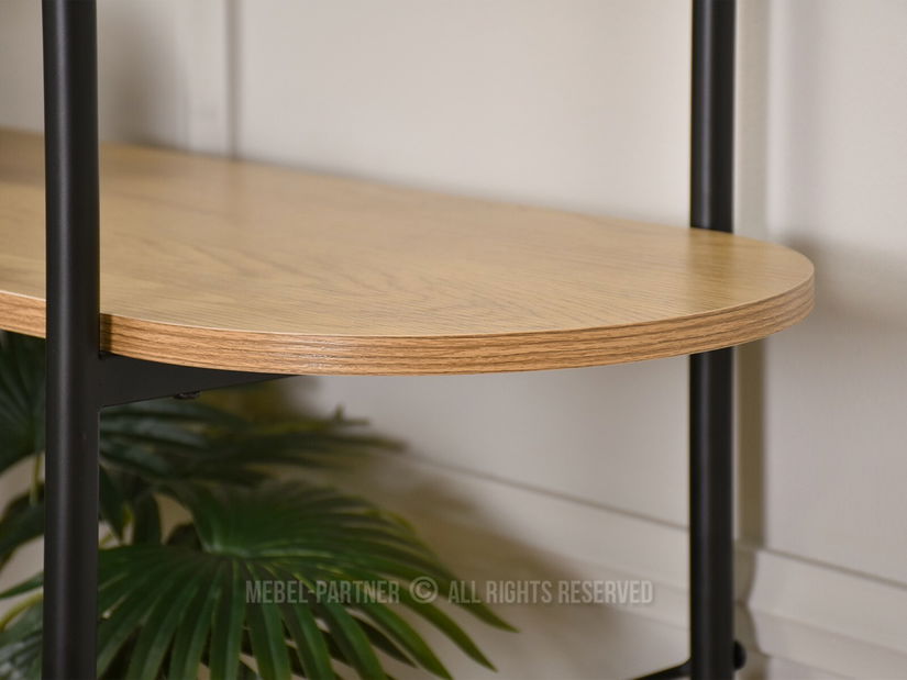 Regál Linde (dub + černá)