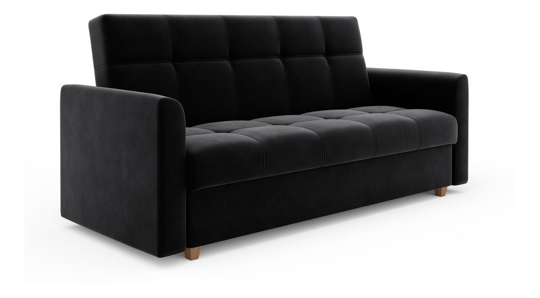 Pohovka dvousedačka Luna (černá)