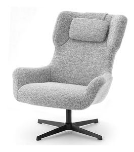 Křeslo Irma (šedá + černá)