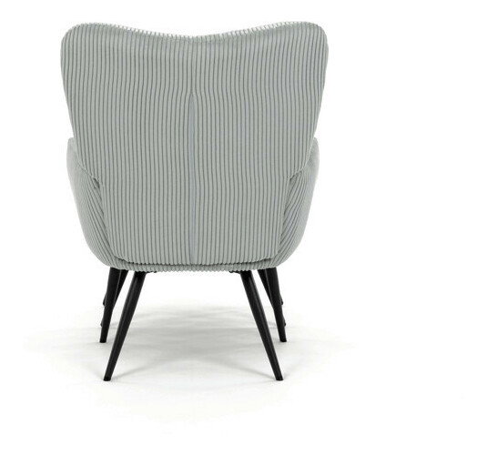 Křeslo s taburetkou Laruigo (modrá)