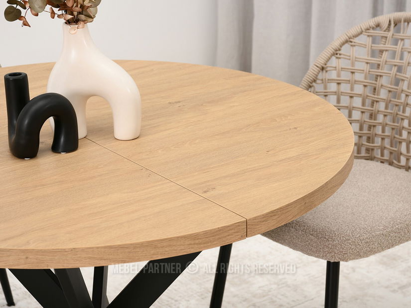Jídelní stůl Rompa (dub + černá)