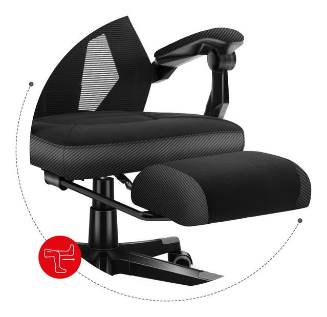 Herní křeslo Cruiser 3 (černá + karbonová) *výprodej