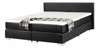 Boxspring postel 180 cm PREMIER 2 (s matracemi) (černá)