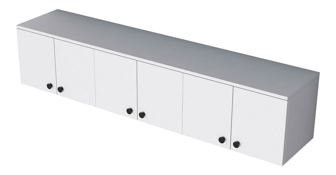 Závěsná skříňka Bivake 3 (bílá)