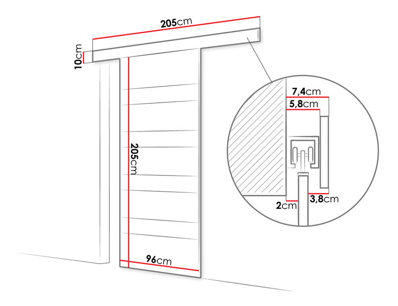 Interiérové posuvné dveře Opera 90 V (bílý + bílý lacobel) *bazar