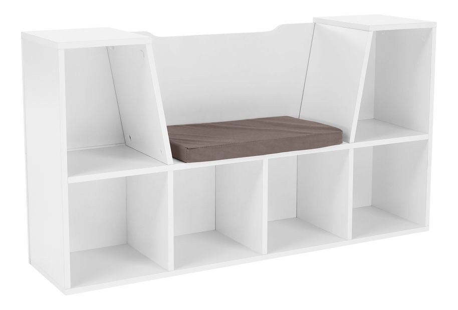 Skříňka Felicia (bílá + hnědá)