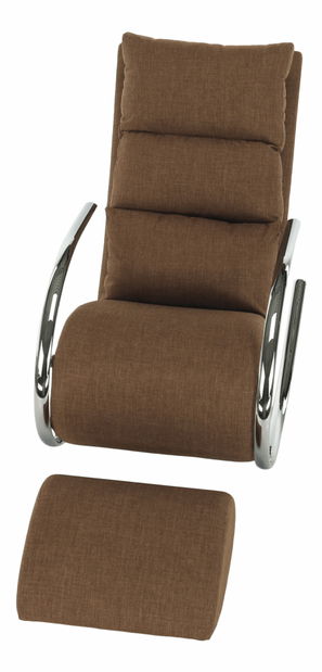 Houpací křeslo Reta (hnědá)