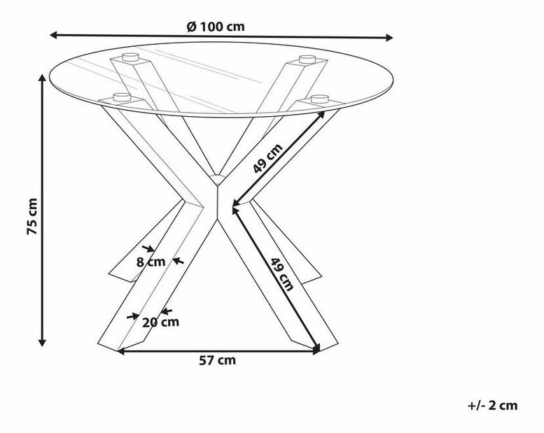 Jídelní stůl Otiza (černá)