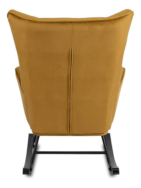 Houpací křeslo Jasusas (hořčicová)