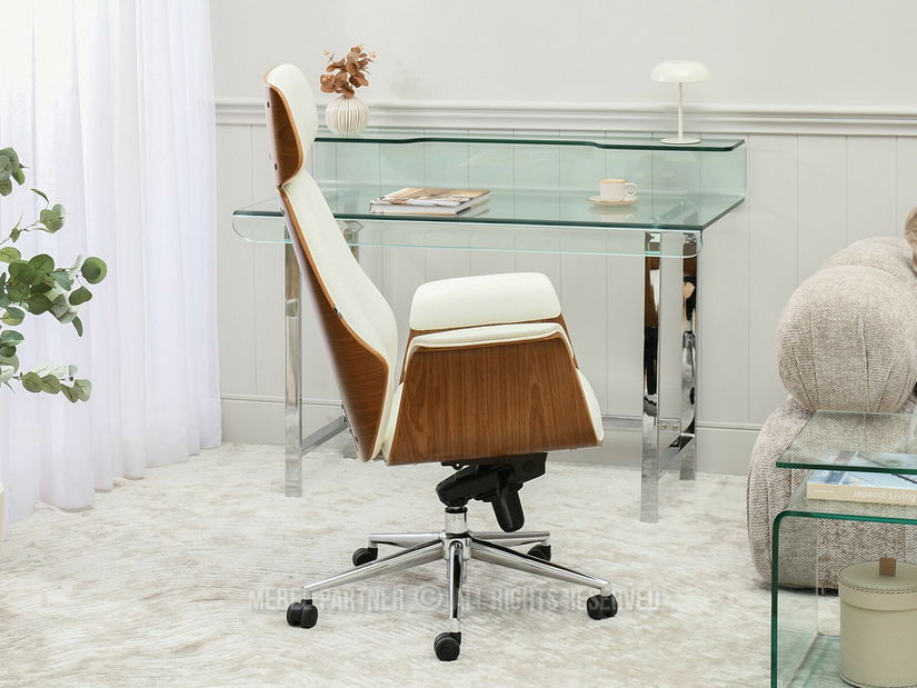 Kancelářské křeslo Lendirnard (krémová)