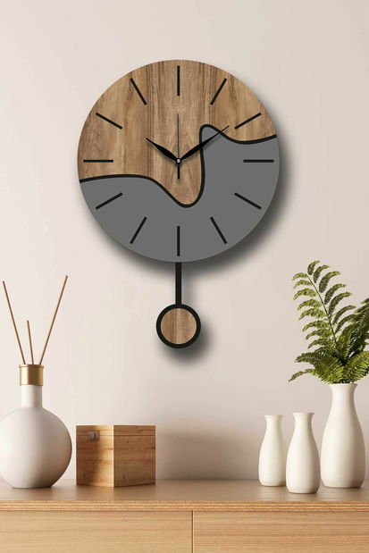 Nástěnné hodiny Vlnie (námořnická modrá)