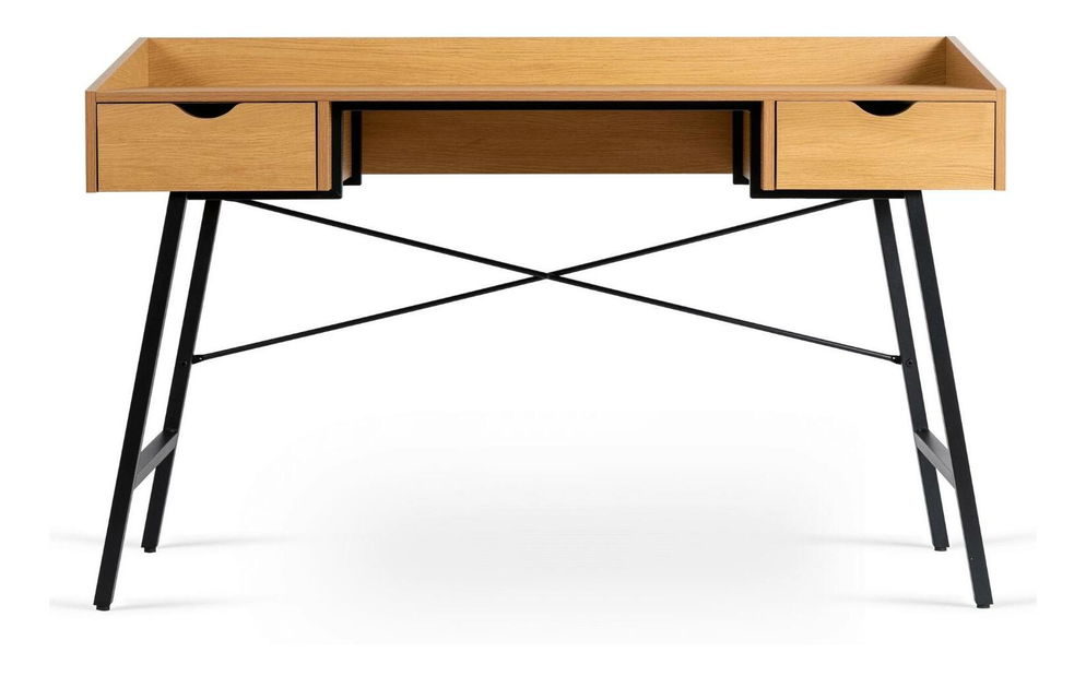 Psací stolek Igualada (dub zlatý + černá)