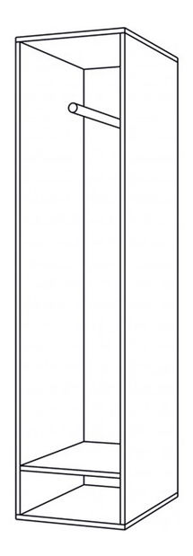 Vitrína Irvine I4 (jasan tmavý + jasan)