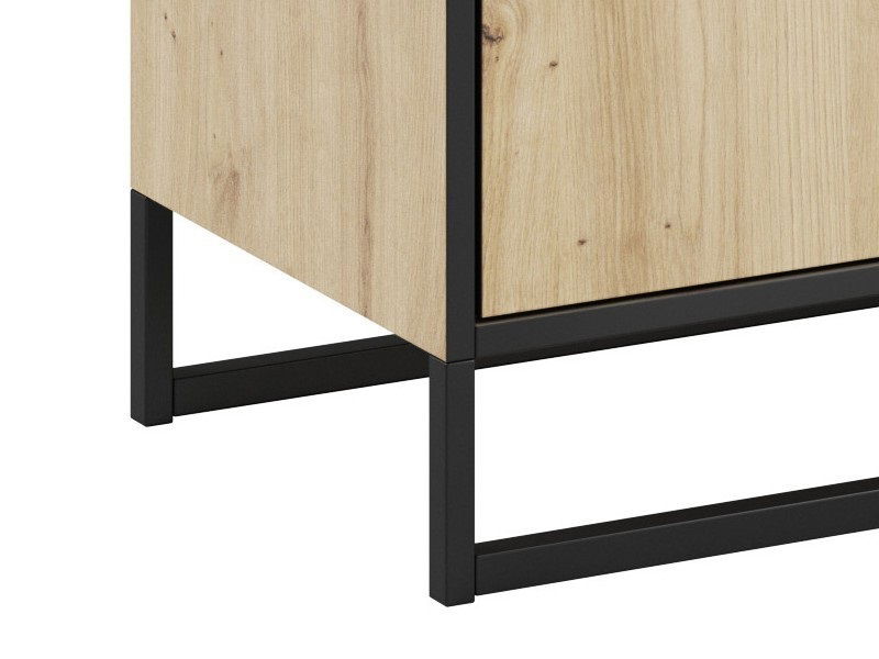 Komoda typ 860 Bryanna (dub artisan + čierna)