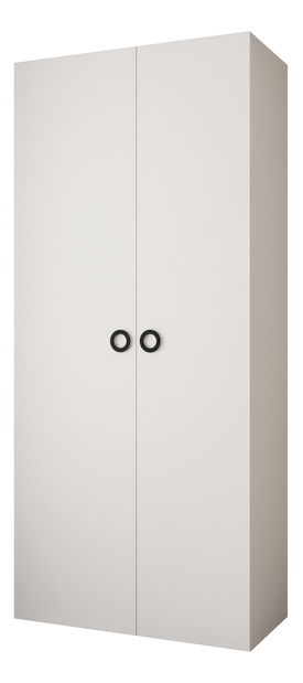 Šatní skříň 110 cm Carmela 40-1 (bílá + černá)
