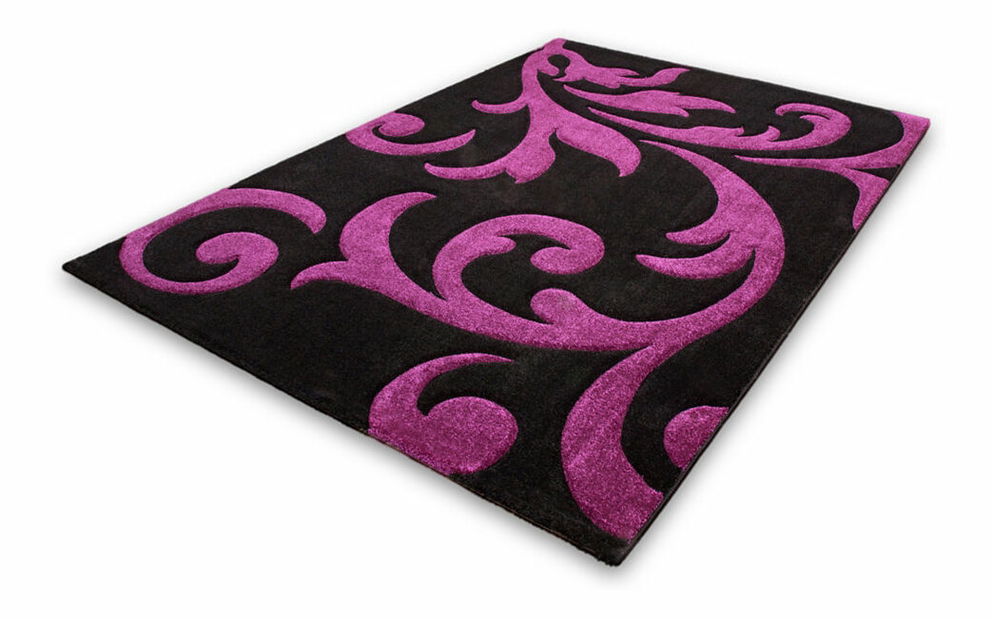 Kusový koberec Lambada Handcarving 451 Black-Violet