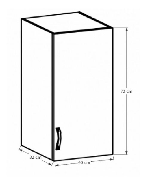 Horní kuchyňská skříňka G40 Provense (bílá + sosna andersen) (P)