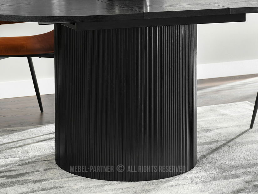 Jídelní stůl Paga (černé dřevo + černá)