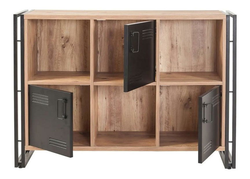 Souprava nábytku do obývacího pokoje Cosmoletta (borovice atlantická + černá)