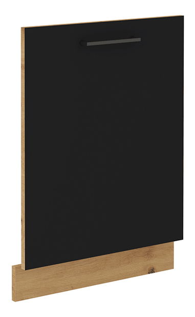 Dvířka na myčku Meriel ZM 713x596 (černá + dub artisan)