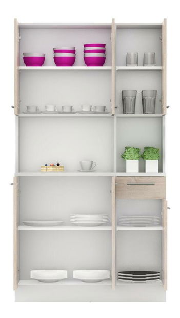 Kuchyňský kout Palermo NEW (bílá + dub sonoma)