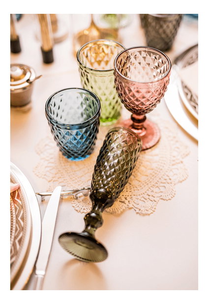 Set 4 ks retro sklenic na šampaňské 150ml Verogas Typ 4 (vícebarevné)