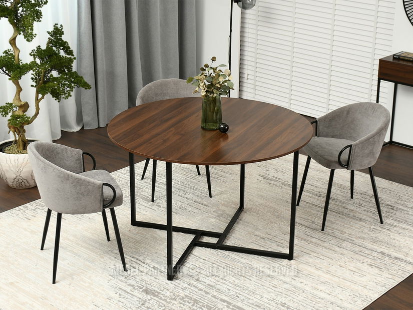 Jídelní stůl Bird (ořech + černá)