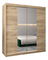 Šatní skříň 180 cm Toki 1 (Dub sonoma + Dub sonoma)