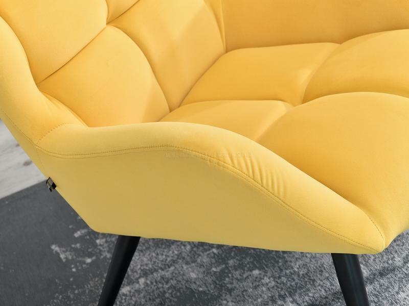 Křeslo Kikino (žlutá + černá)